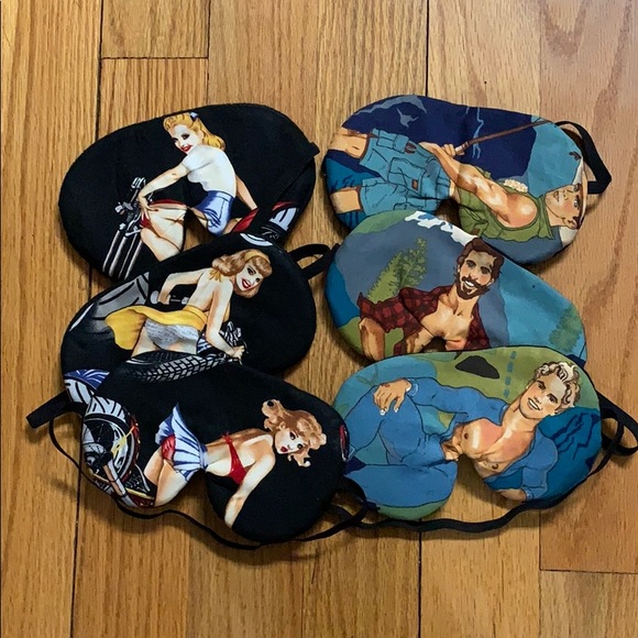 Set of 6 Sleep Masks- Party Pack. Comes As Shown. - Picture 1 of 1